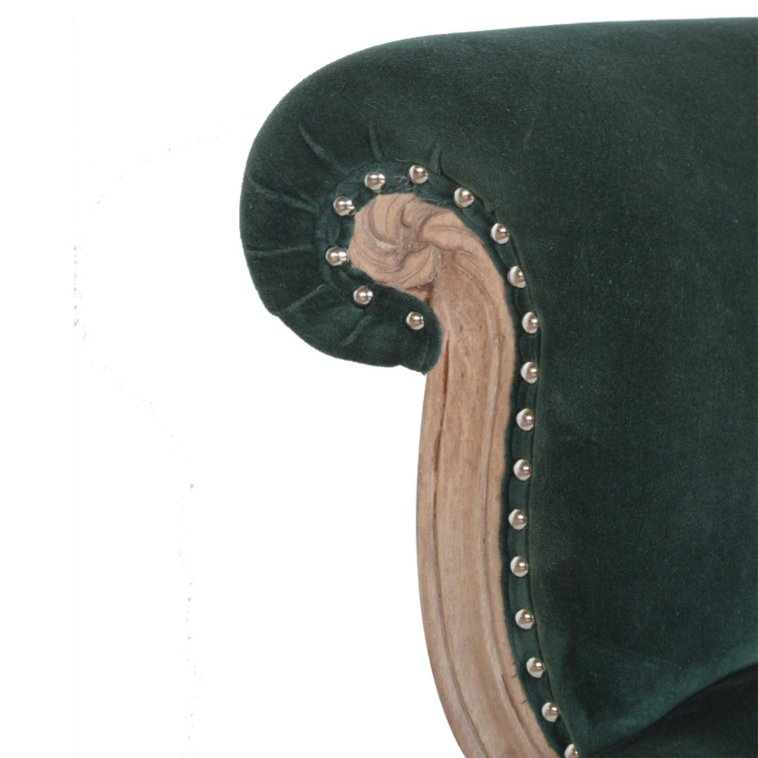 Emerald Green Studded Chair
