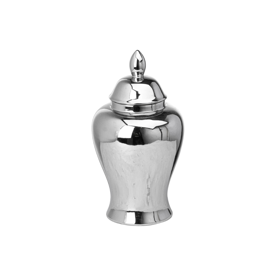 Chrome Large Ginger Jar