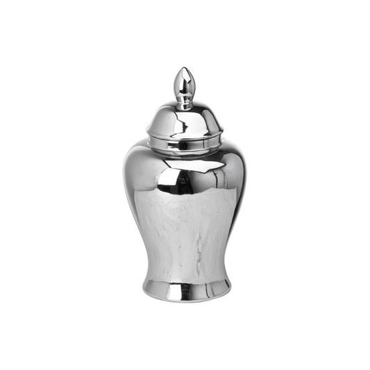 Chrome Large Ginger Jar