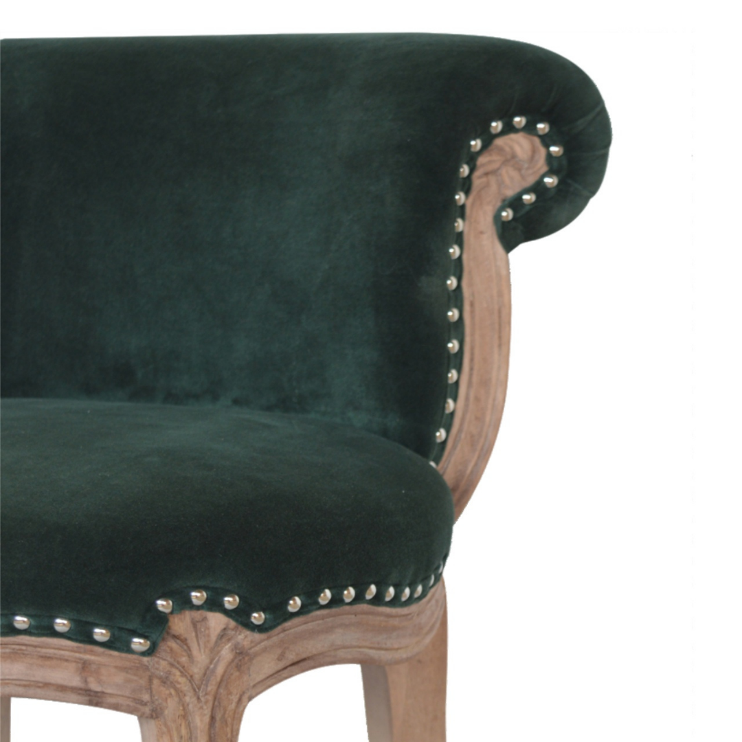 Emerald Green Studded Chair