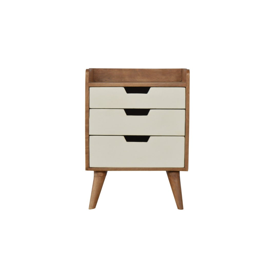 White Painted Bedside Table