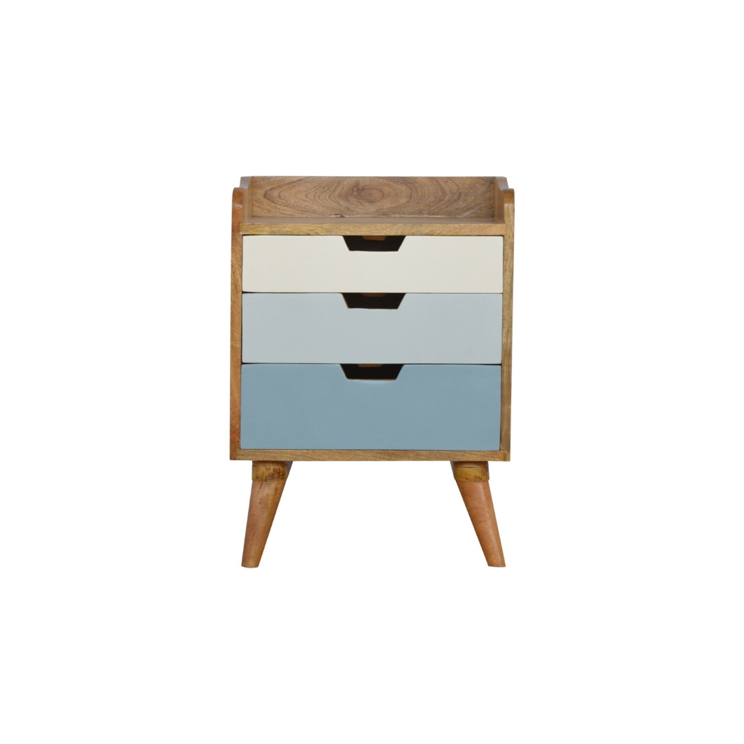 Blue and White Gradient Bedside