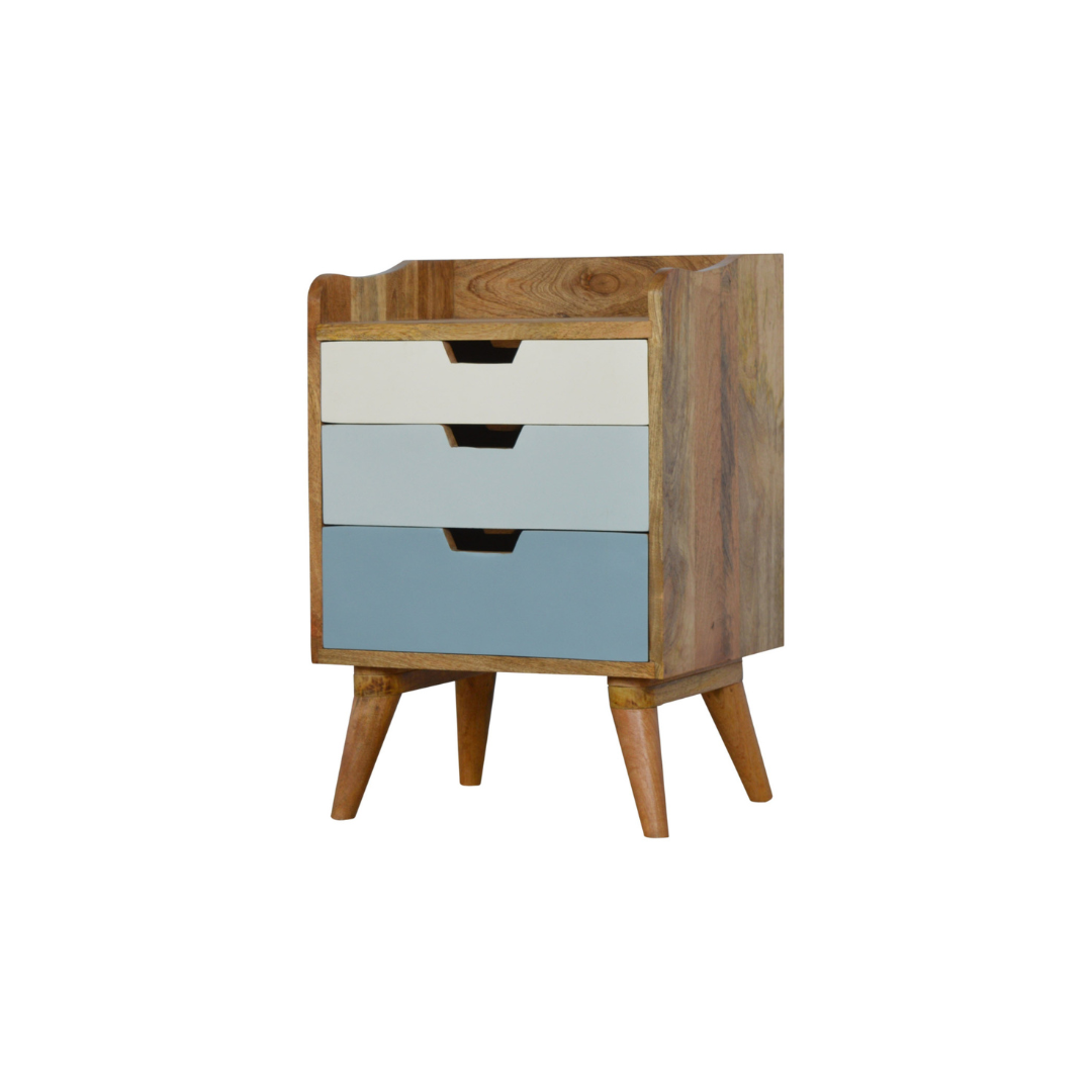 Blue and White Gradient Bedside
