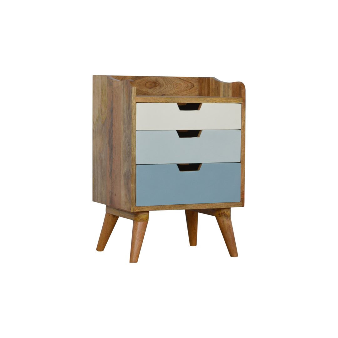 Blue and White Gradient Bedside