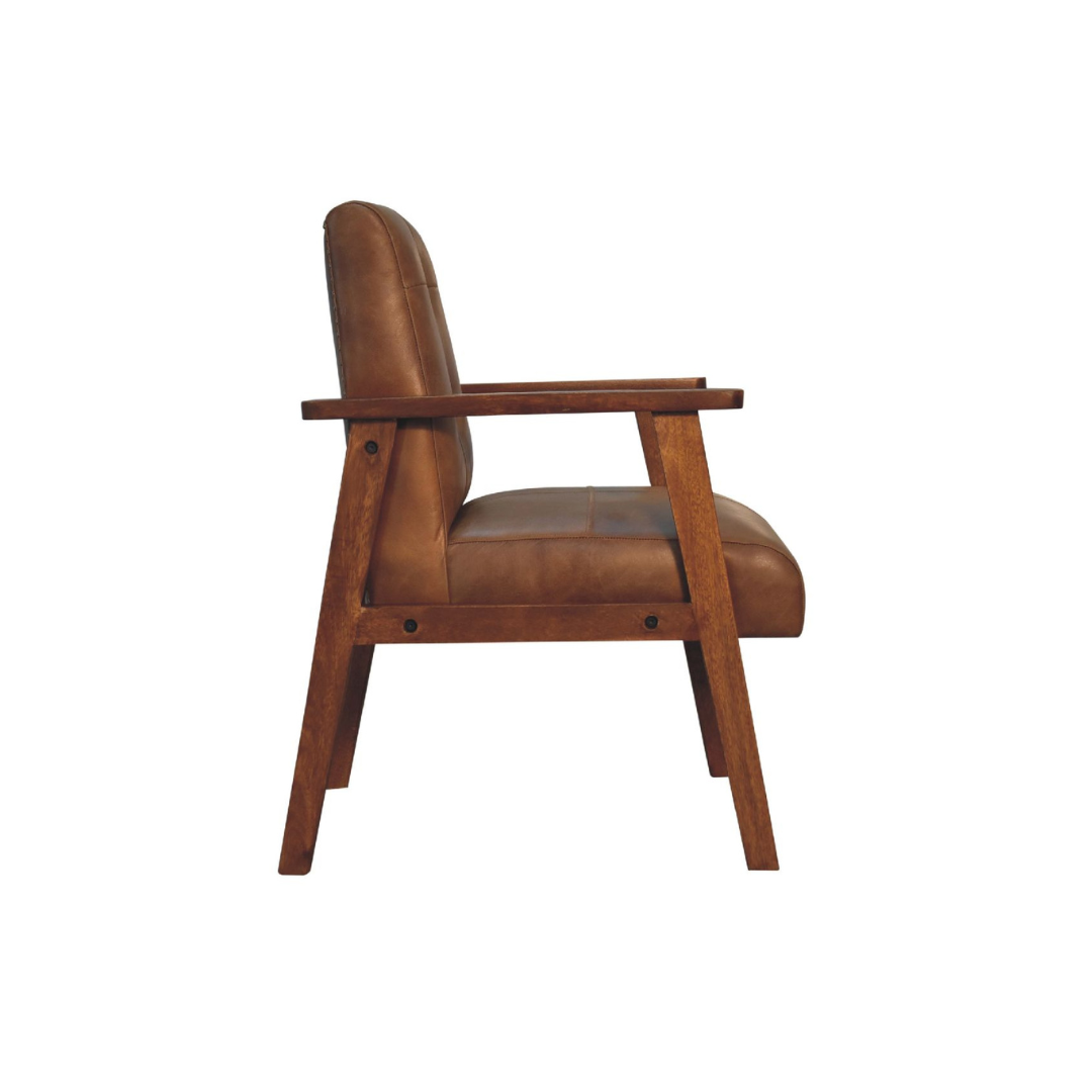 Brown Buffalo Leather Chair