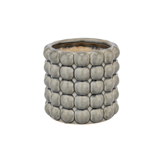Seville Collection Grey Bubble Planter