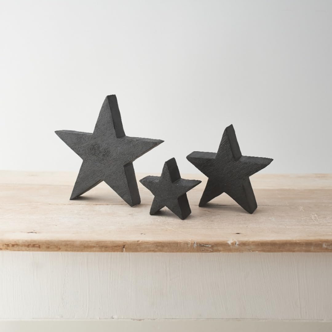 Small Natural Mango Wood Star Decor