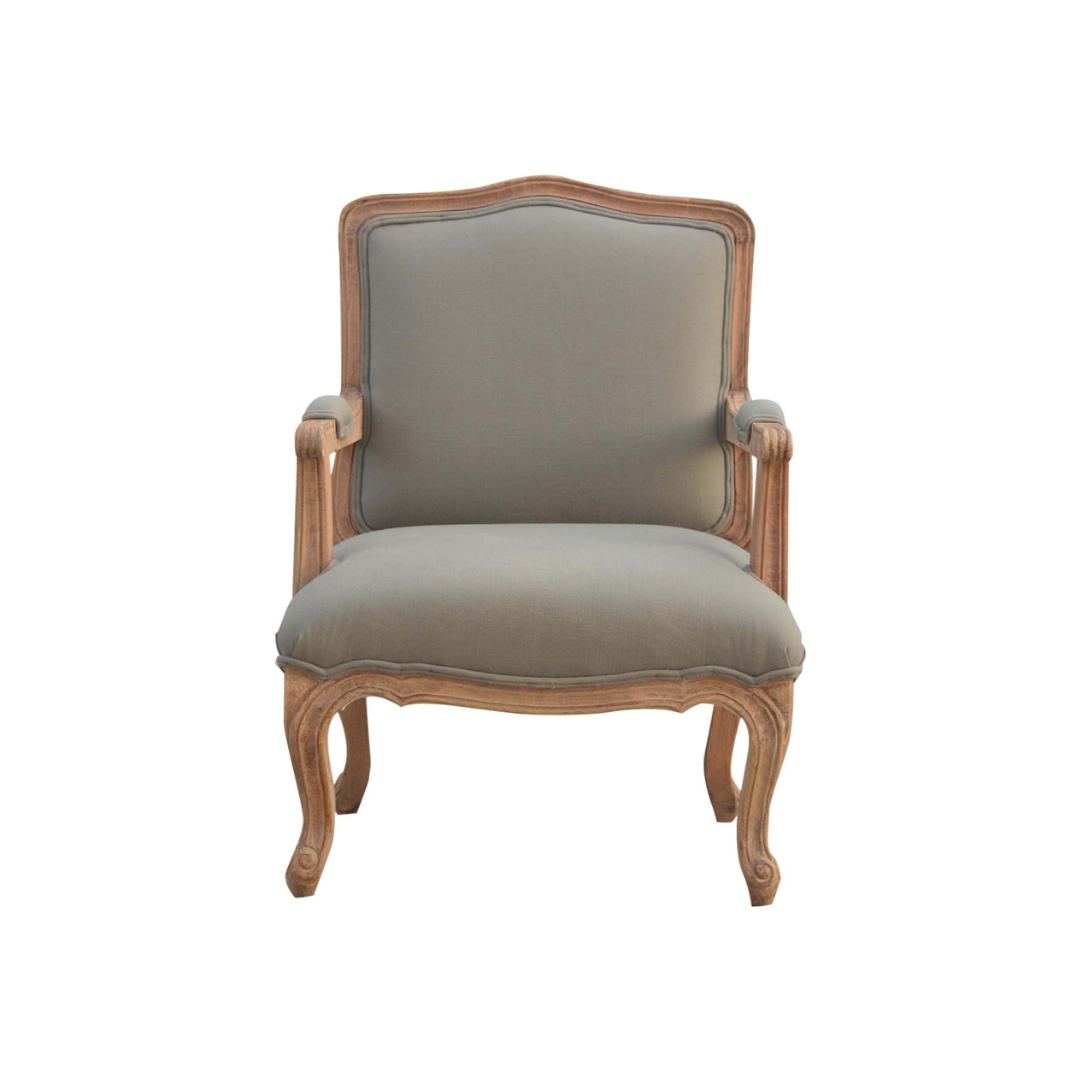 French Style Upholstered Armchair