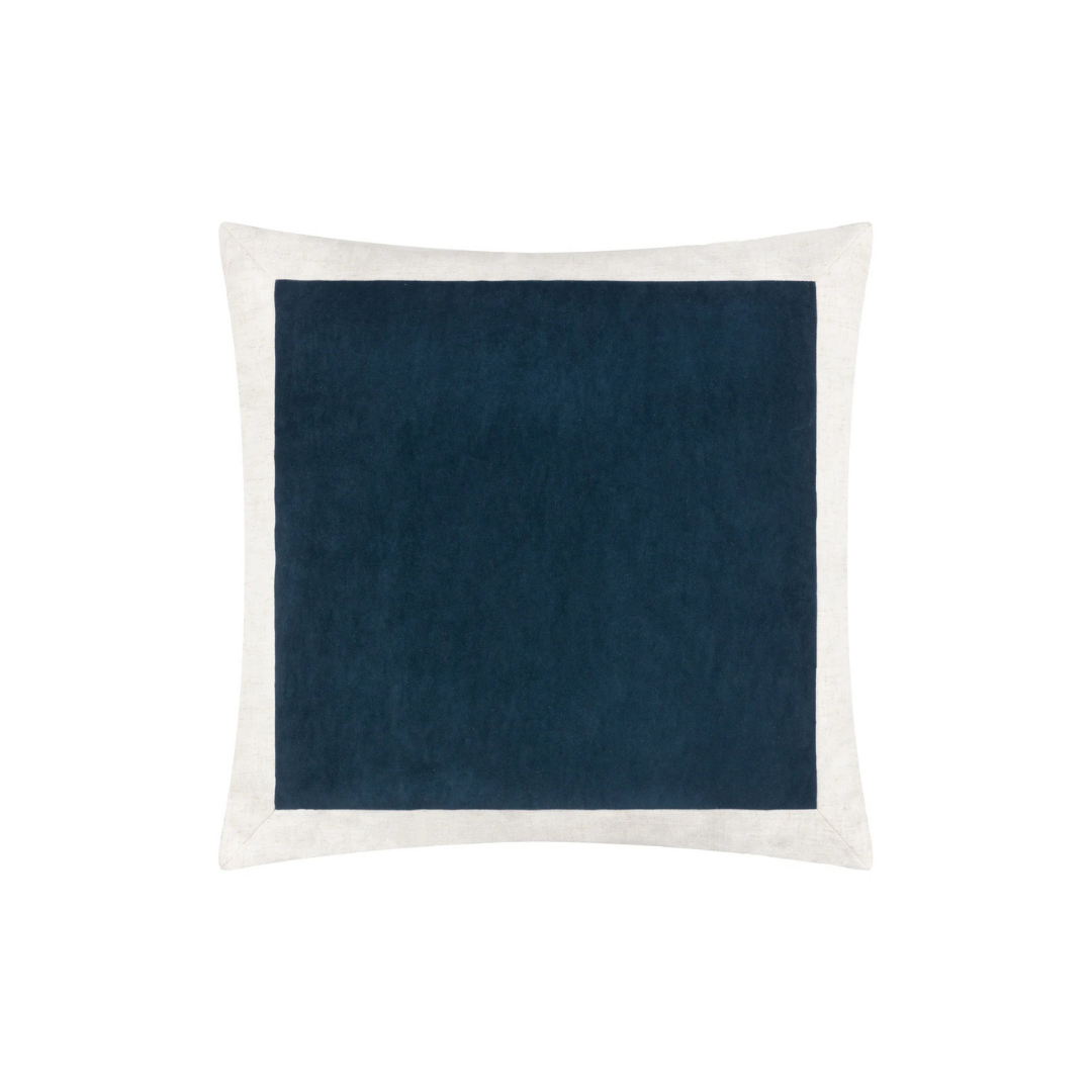 Indigo Matte Velvet Cushion Cover