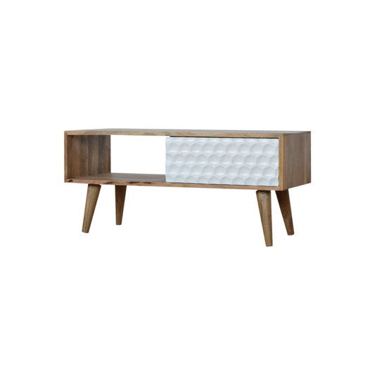 Honeycomb Carved Coffee Table