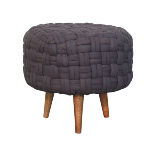 Grey Tube Footstool