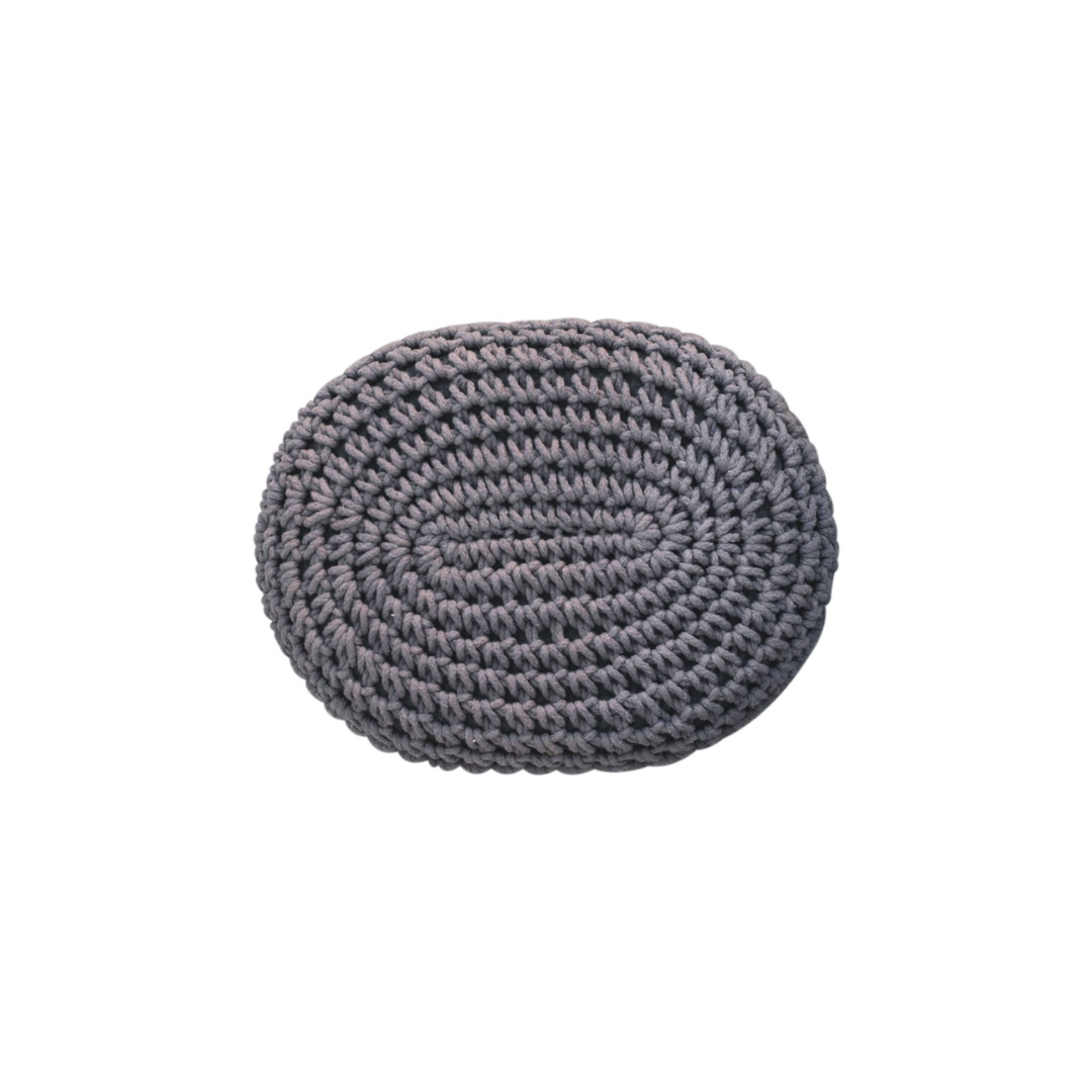 Grey Oblong Footstool