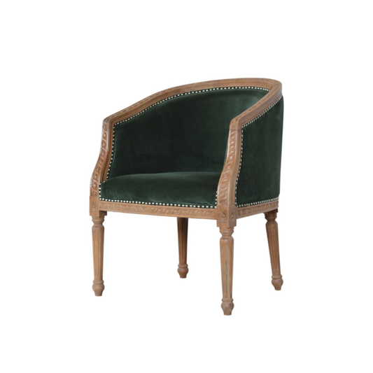 Emerald Velvet Occasional Chair
