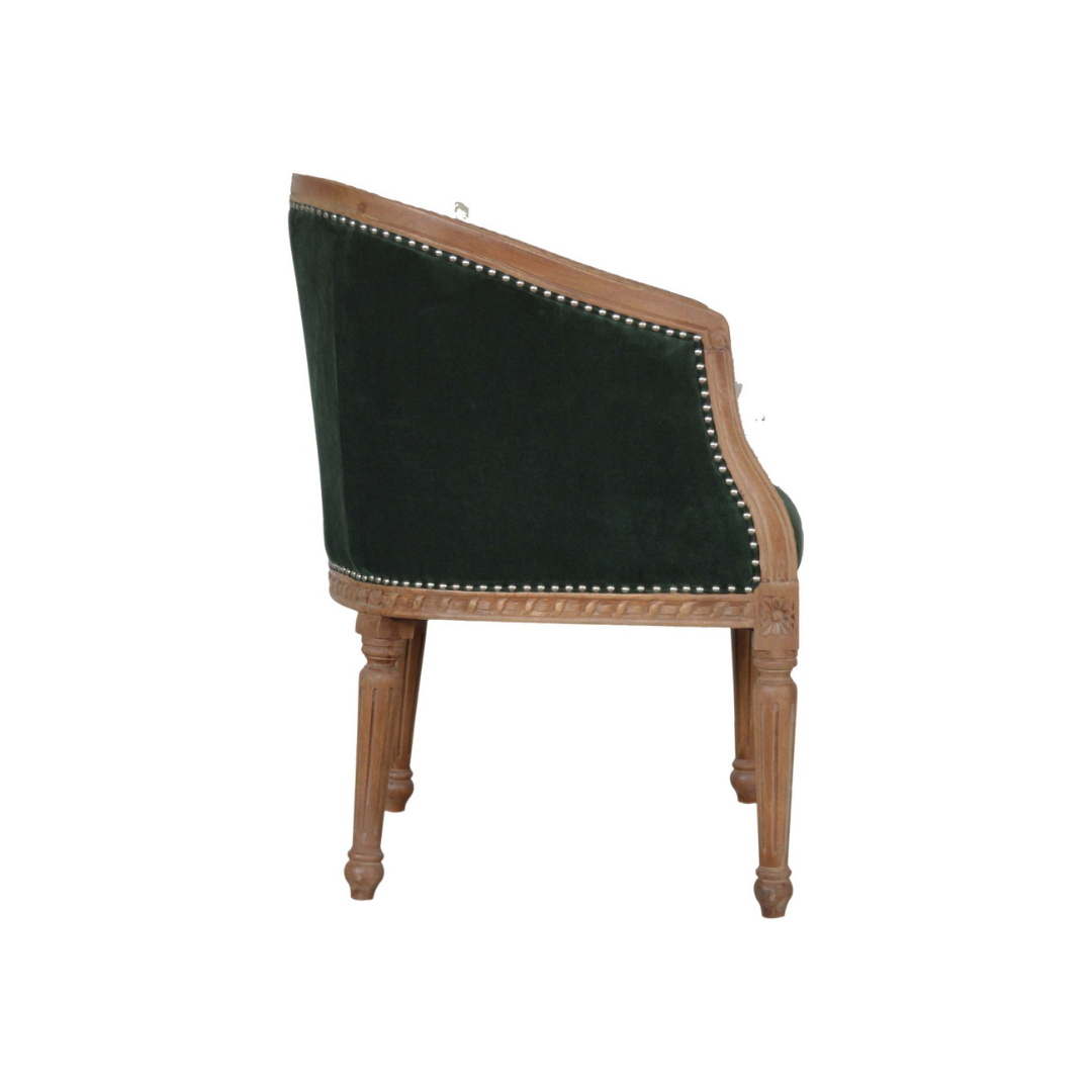 Emerald Velvet Occasional Chair