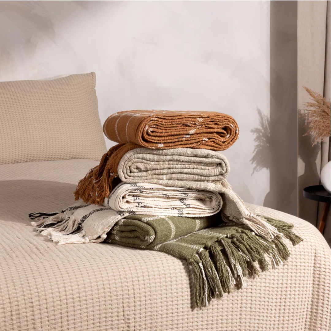 Beni Throw Moss/Natural