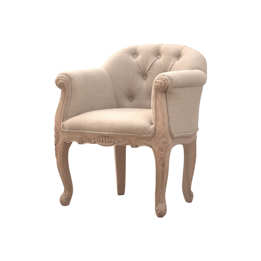 French Style Deep Button Chair