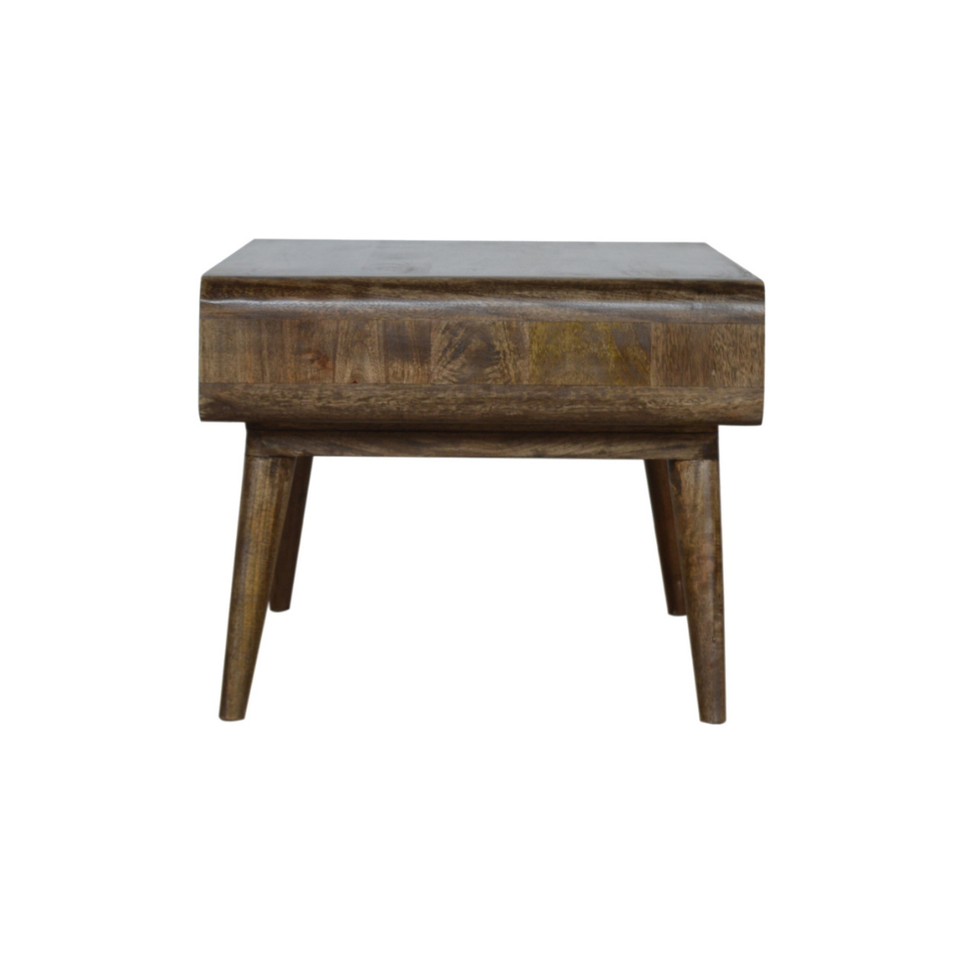 Curved Grey Washed Coffee Table