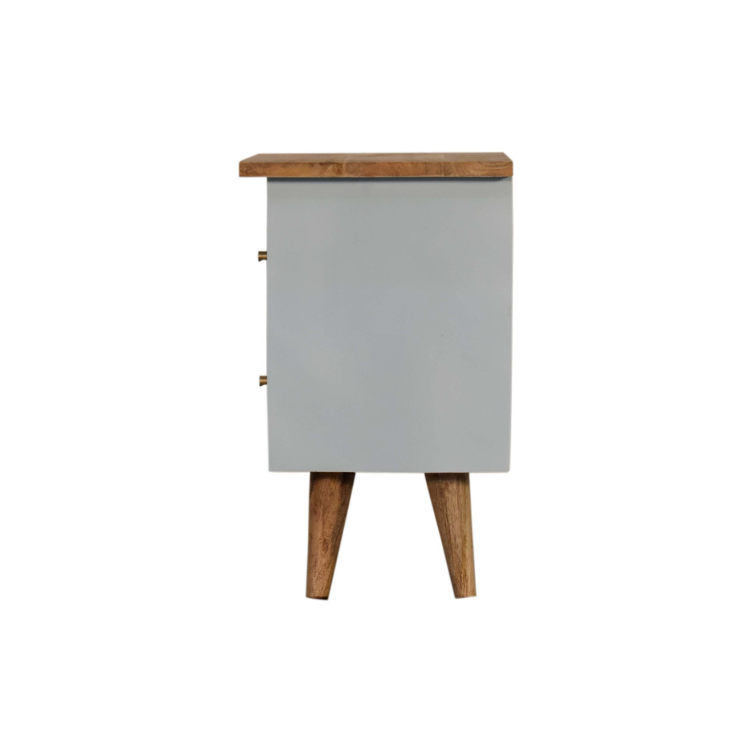 Sky Blue Hand Painted Bedside
