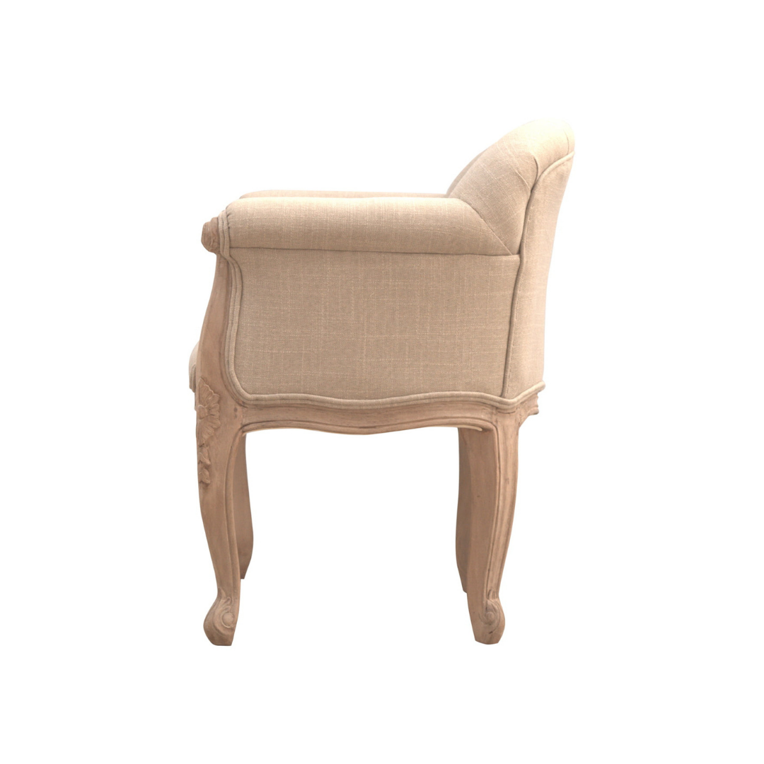 French Style Deep Button Chair