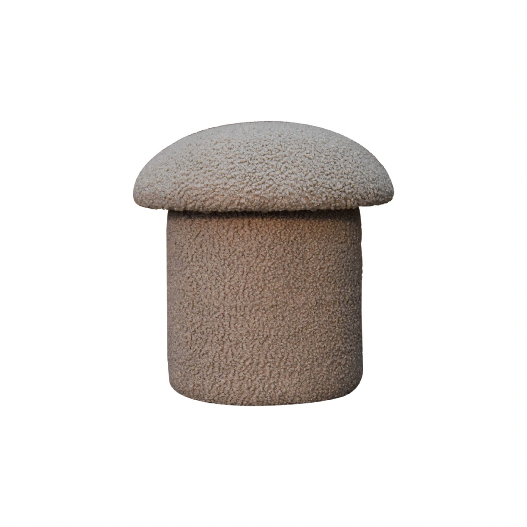 Mud Boucle Mushroom Footstool