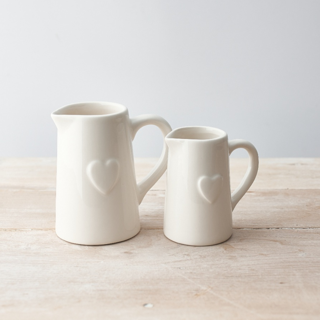 White Jug with Heart