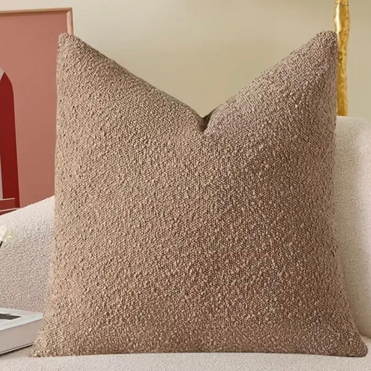 Coffee Chenille Cushion Cover