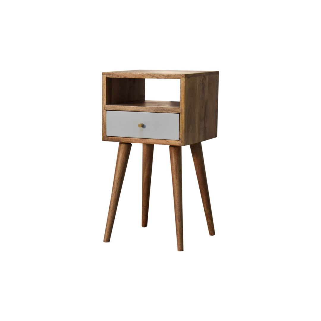 Mini Sky Blue Hand Painted Bedside Table