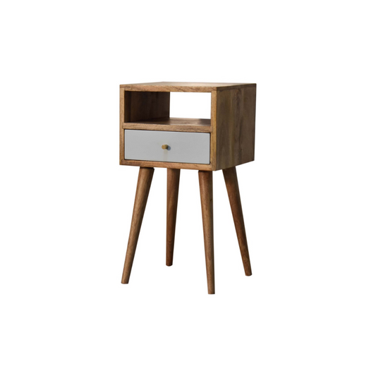 Mini Sky Blue Hand Painted Bedside Table