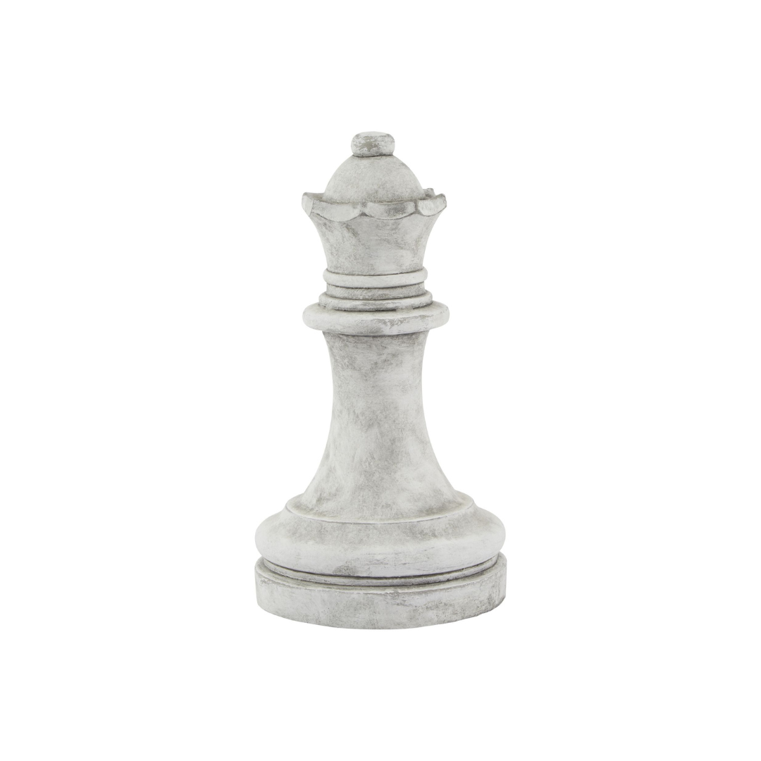 Athena Grey Queen Chess Piece