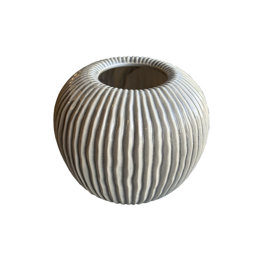 Pallida Collection Small Striped Vase