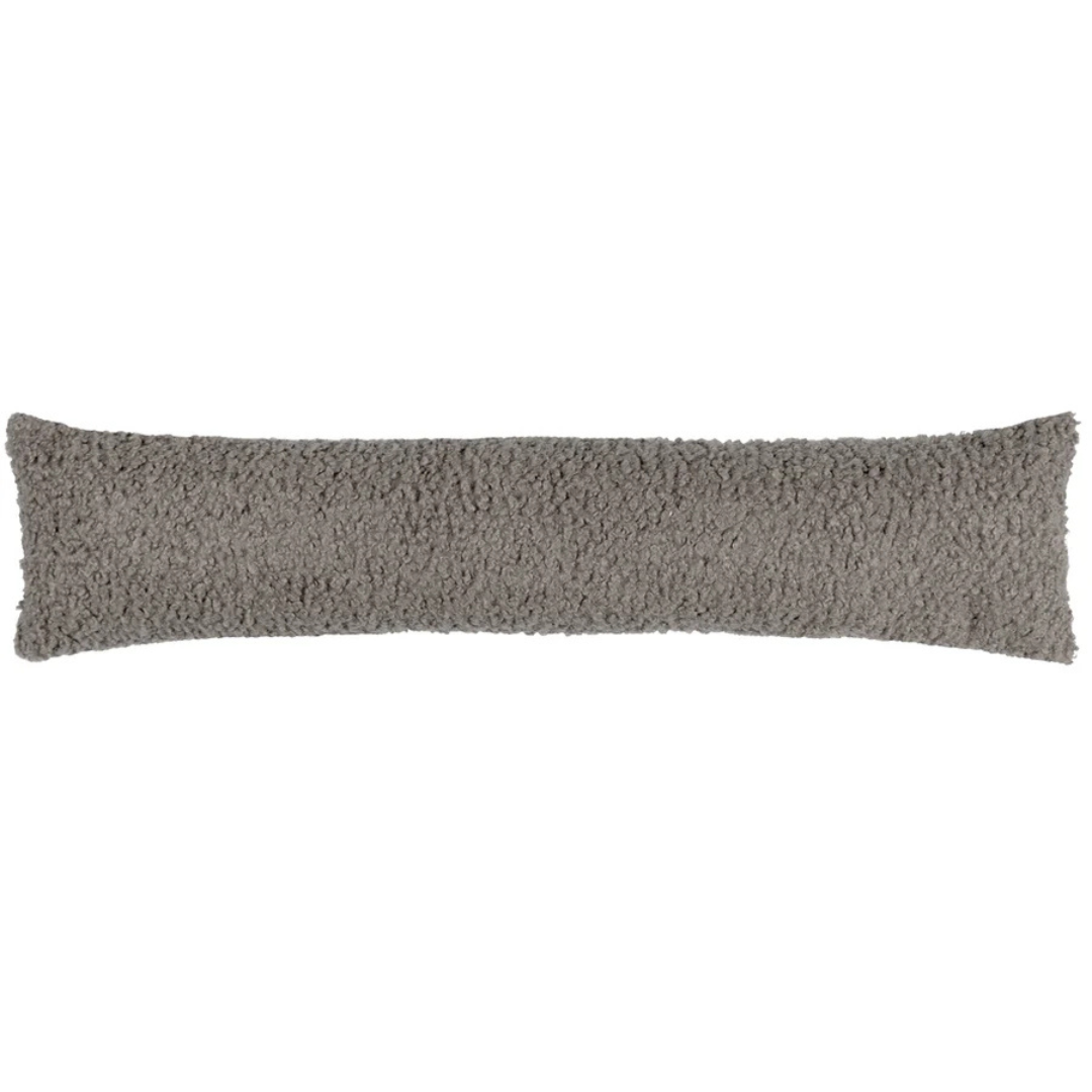 Storm Grey Textured Boucle Draught Excluder