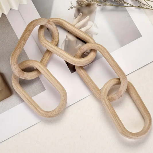 Wooden Chain Link Decor