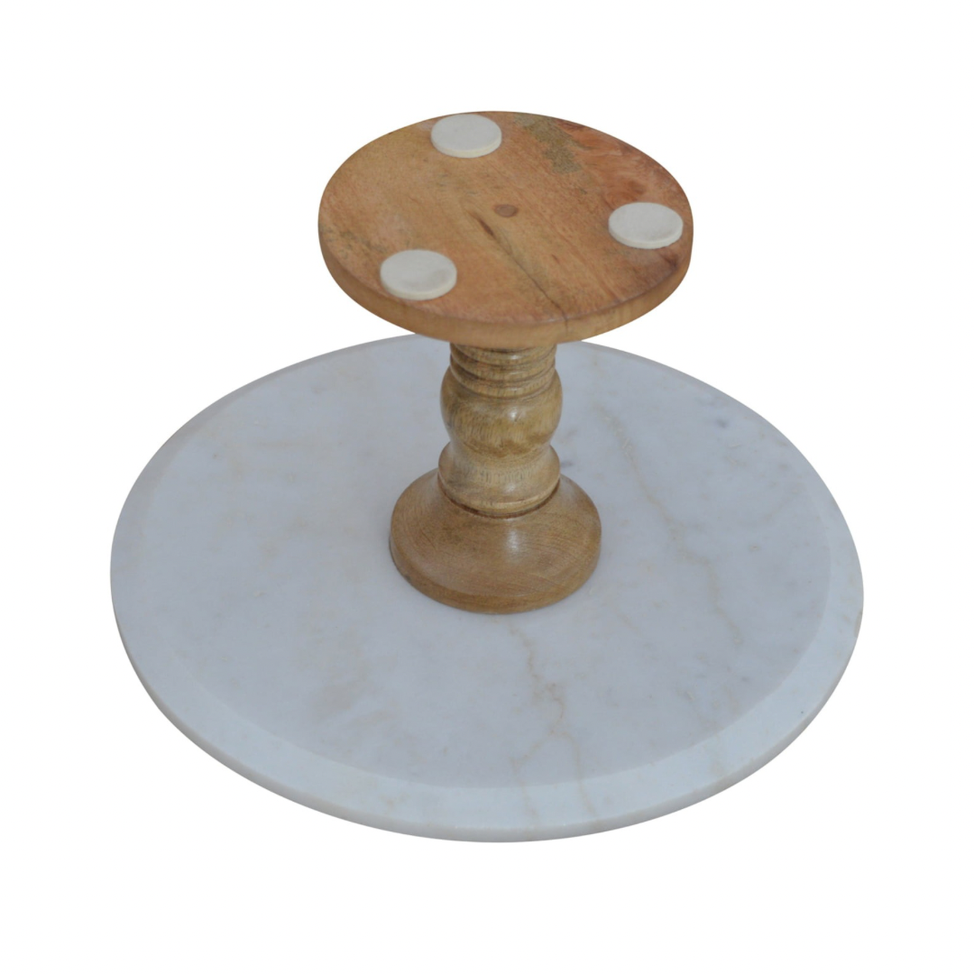 Cake Stand with Marble Top