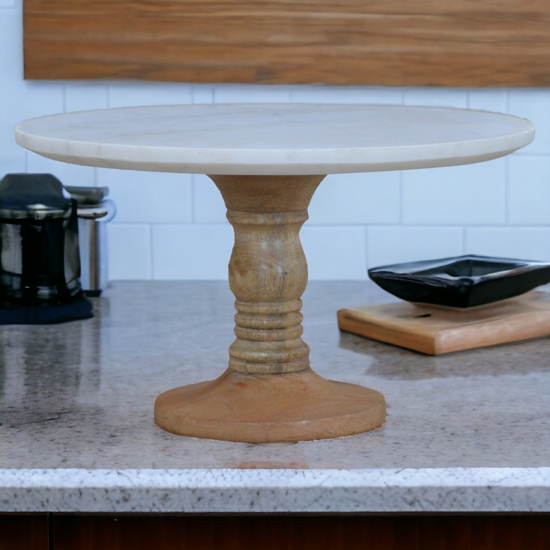 Cake Stand with Marble Top