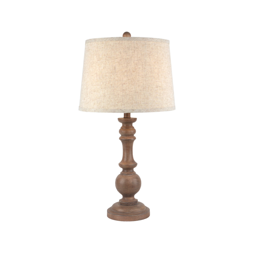 Seraphia Table Lamp With Edged Linen Shade