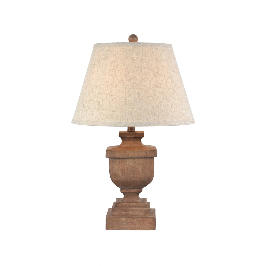 Ravelle Table Lamp With Edged Linen Shade