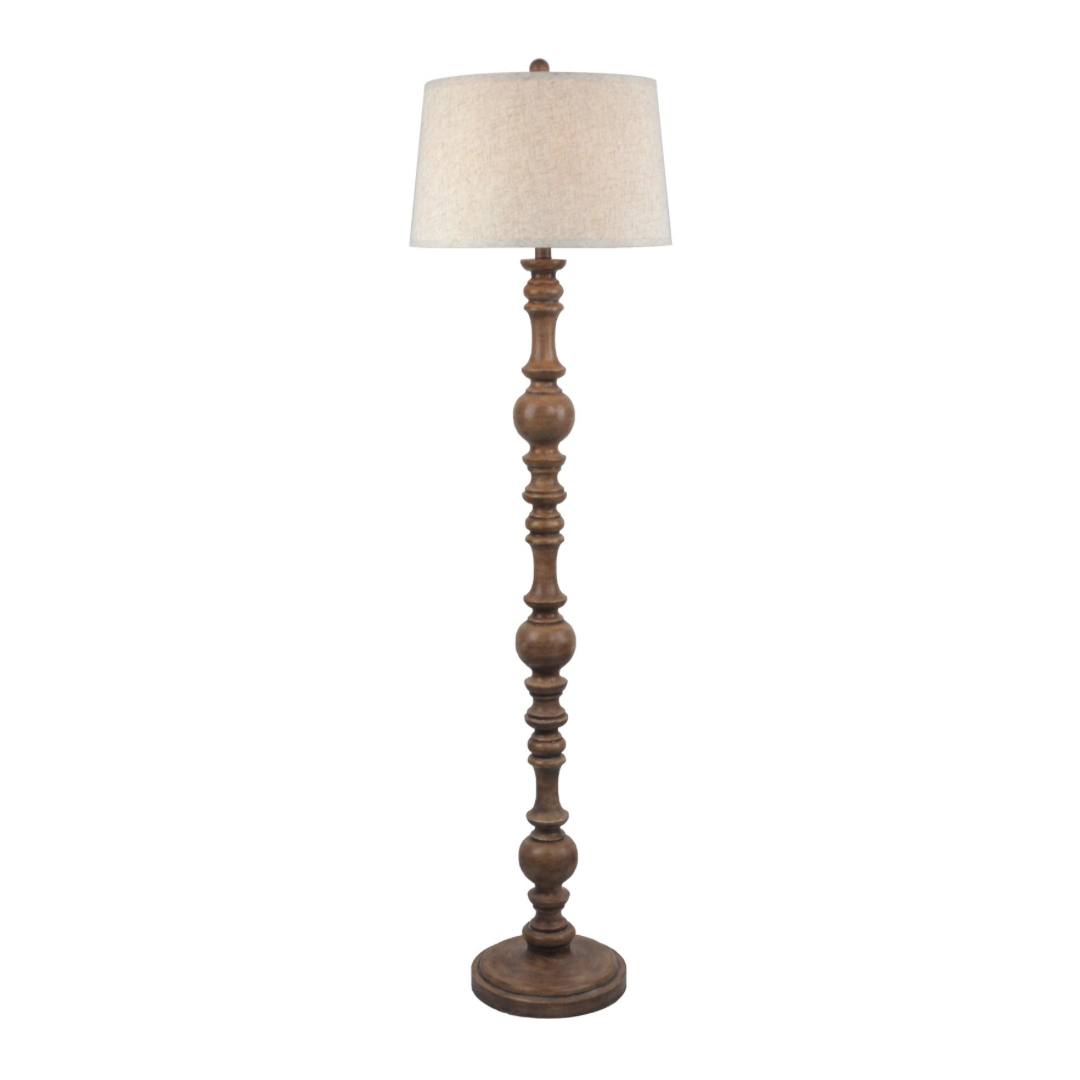 Seraphia Floor Lamp With Edged Linen Shade