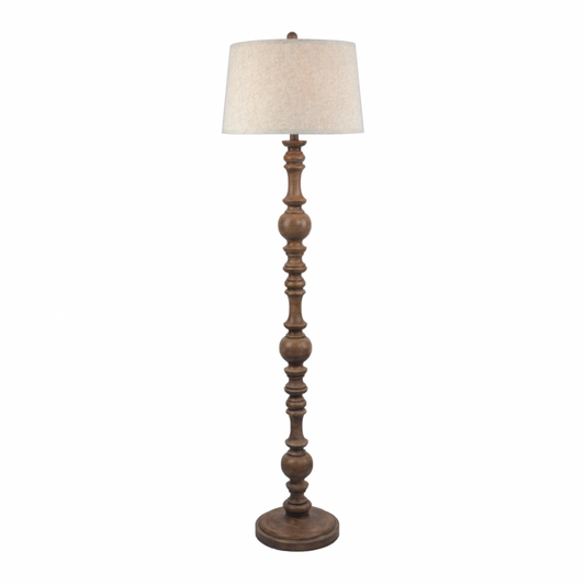 Seraphia Floor Lamp With Edged Linen Shade