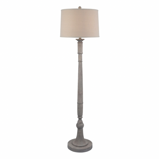 Stella Floor Lamp With Linen Shade