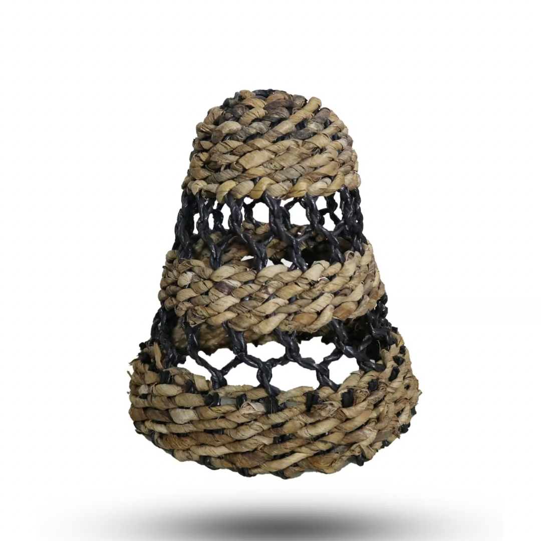 Hitam Raffia Lamp Shades - Set of 3