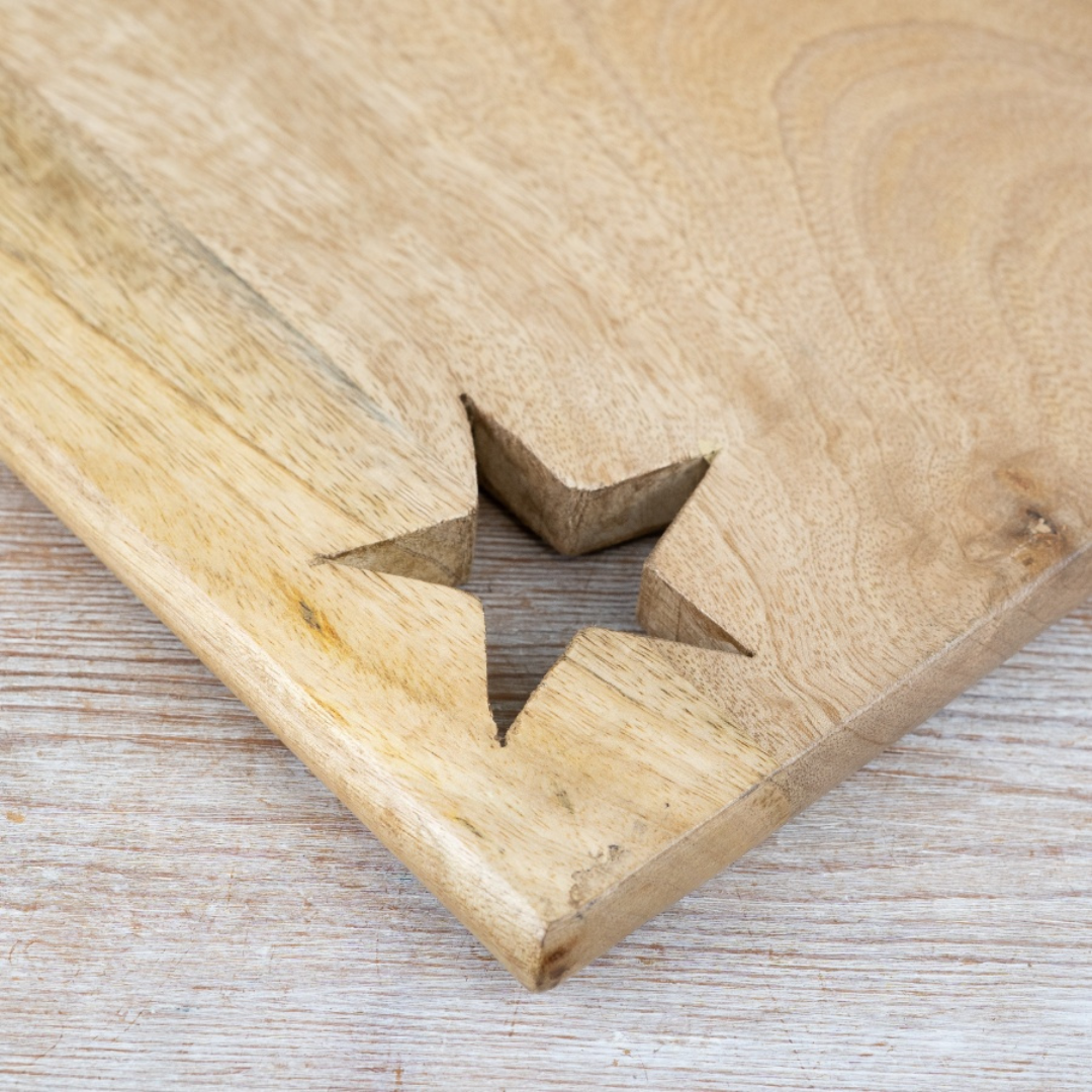 Wooden Board With Star Cut Out