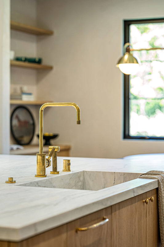 May Kitchen Styling: Marble, Gold Accents & Timeless Details