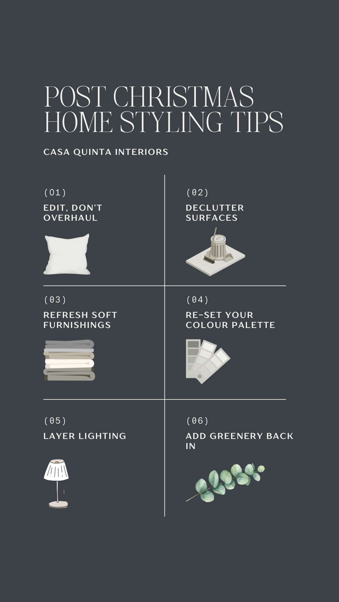 Post Christmas Winter Home Styling Tips