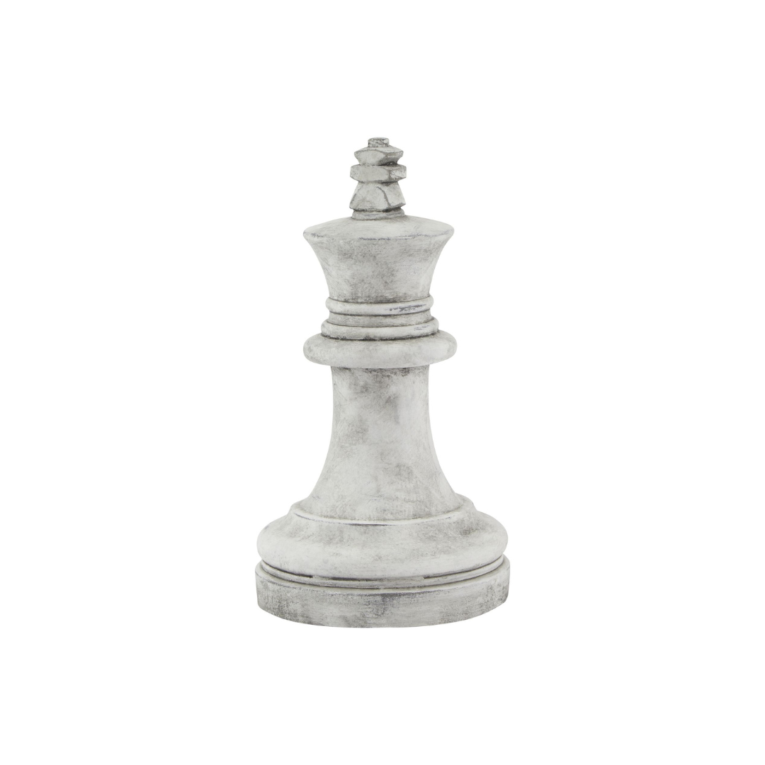 Athena Grey King Chess Piece