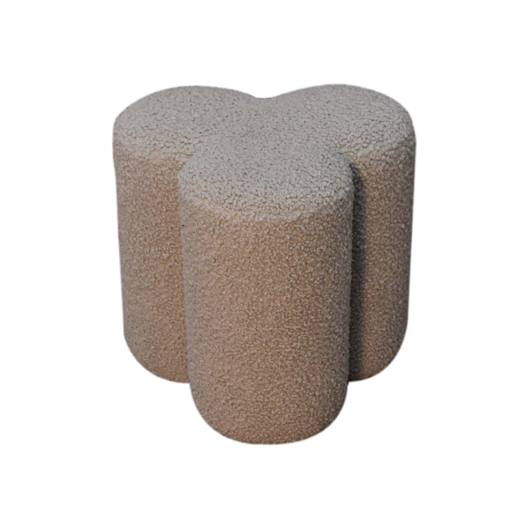 Mud Boucle Clover Footstool