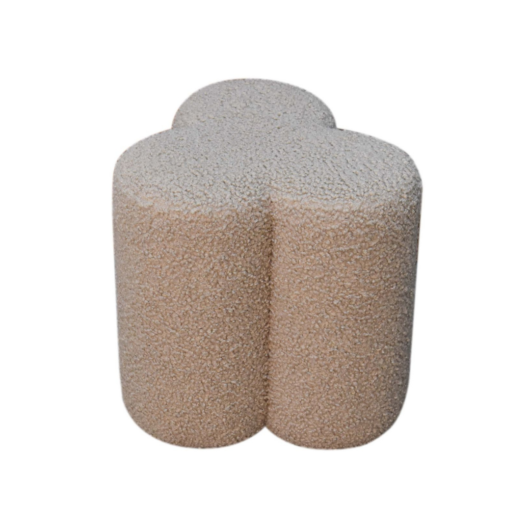 Mud Boucle Clover Footstool