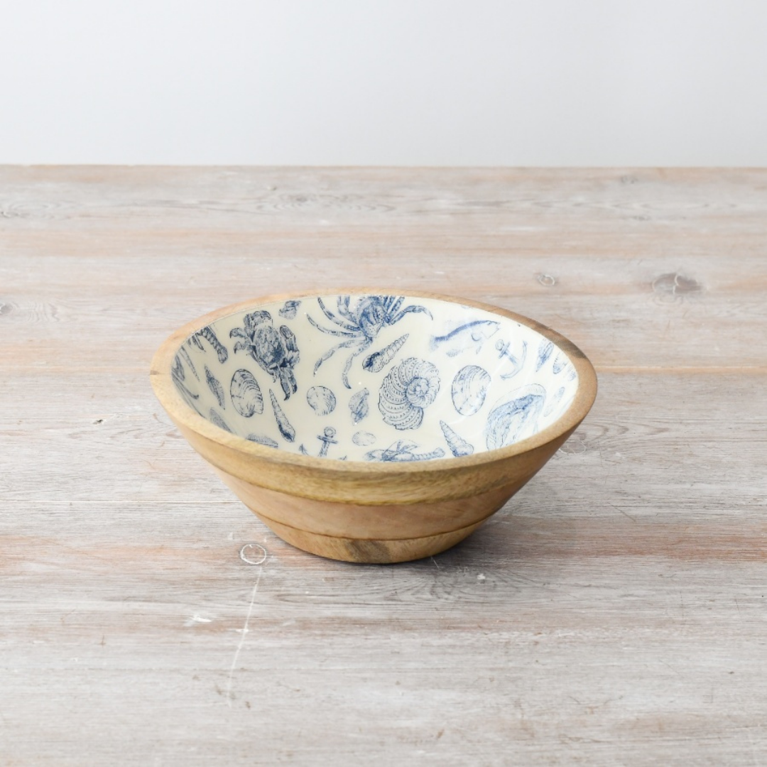 Small Coastal Print Bowl