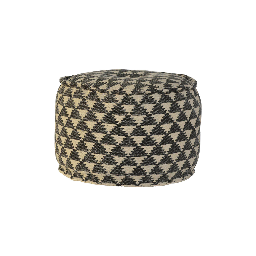 Jute Durrie Round Footstool