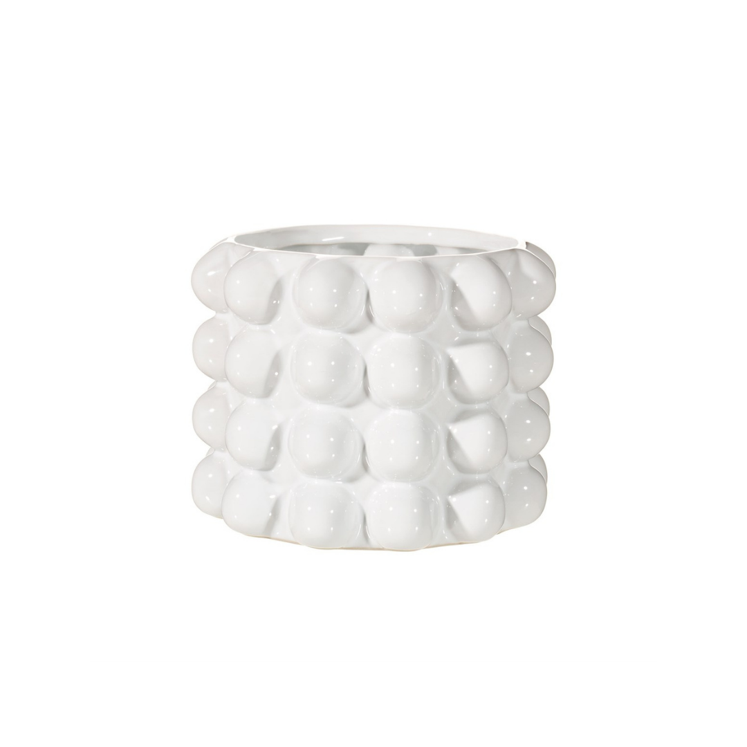 White Bobble Planter