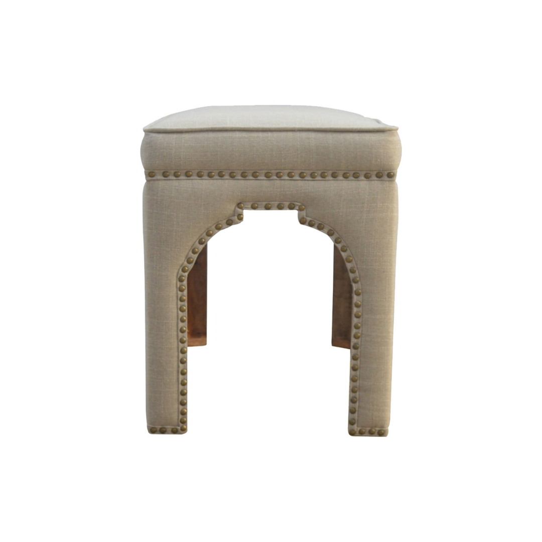 Mud Linen Occasional Bench